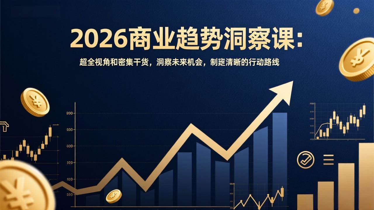 （17329期）2026商业趋势洞察课：超全视角和密集干货，洞察未来机会，制定清晰的行动路线-洛柒笔记