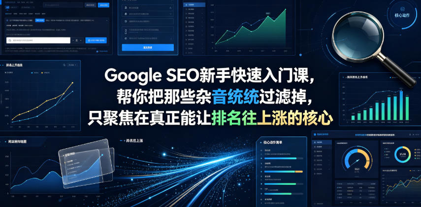 Google SEO新手快速入门课，帮你把那些杂音统统过滤掉，只聚焦在真正能让排名往上涨的核心动作【原创双语字幕】-洛柒笔记