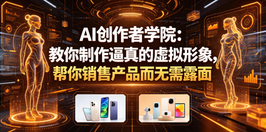AI创作者学院：教你制作逼真的虚拟形象，帮你销售产品而无需露面【原创双语字幕】-洛柒笔记