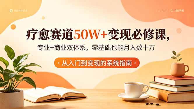 （18523期）疗愈赛道50W+变现必修课，专业+商业双体系，零基础也能月入数十万-洛柒笔记