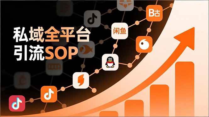 （16994期）私域全平台引流SOP，抖音/快手/小红书/微信/QQ/B站/闲鱼等，技术合集，高效转化公域流量-洛柒笔记