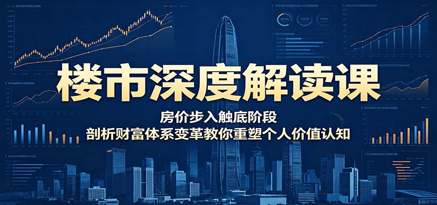 楼市深度解读课：房价步入触底阶段，剖析财富体系变革教你重塑个人价值认知-洛柒笔记