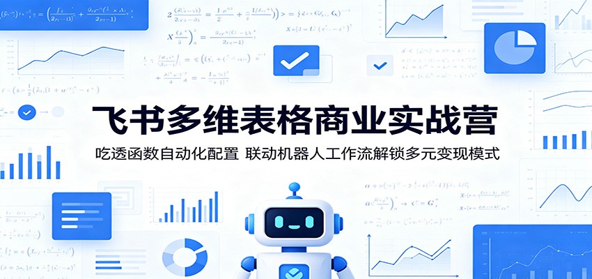 飞书多维表格商业实战营：吃透函数自动化配置，联动机器人工作流解锁多元变现模式-洛柒笔记