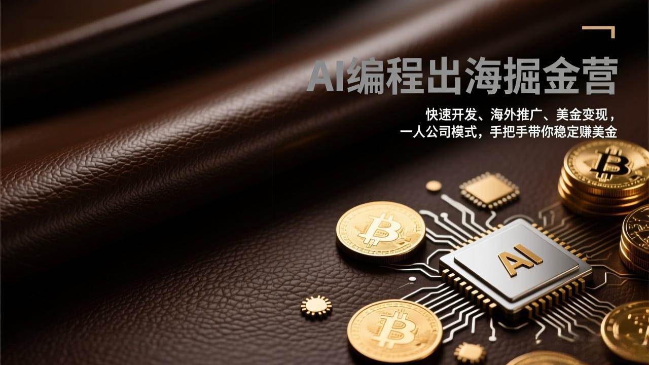 （17308期）AI编程出海掘金营：快速开发、海外推广、美金变现，一人公司模式，手把手带你稳定赚美金-洛柒笔记