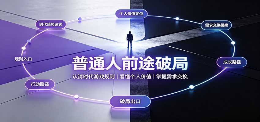 普通人前途破局：认清时代游戏规则，看懂个人价值，掌握需求交换-洛柒笔记