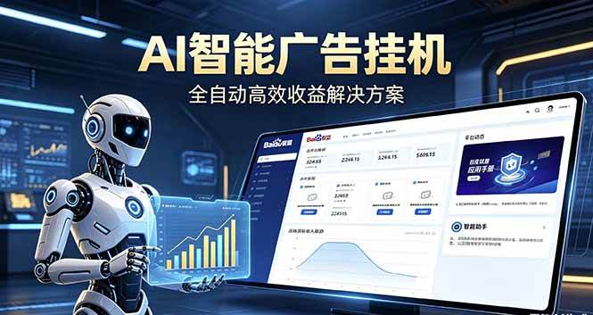 （18661期）Ai智能广告挂机 别再瞎折腾了！这个全自动挂机项目，新手当天见钱，告别频繁换项目的烦恼-洛柒笔记