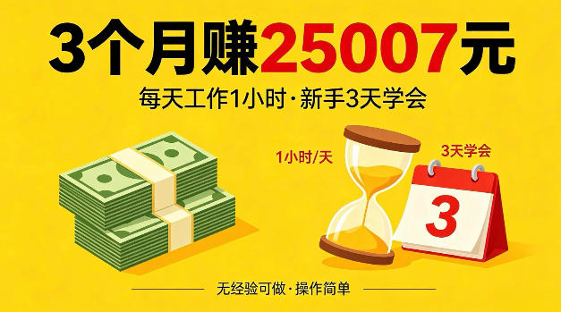 3个月赚了25007米，每天工作1个小时，新手3天全部学会【揭秘】-洛柒笔记