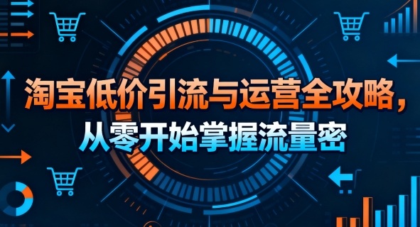 淘宝低价引流与运营全攻略，从零开始掌握流量密码-洛柒笔记