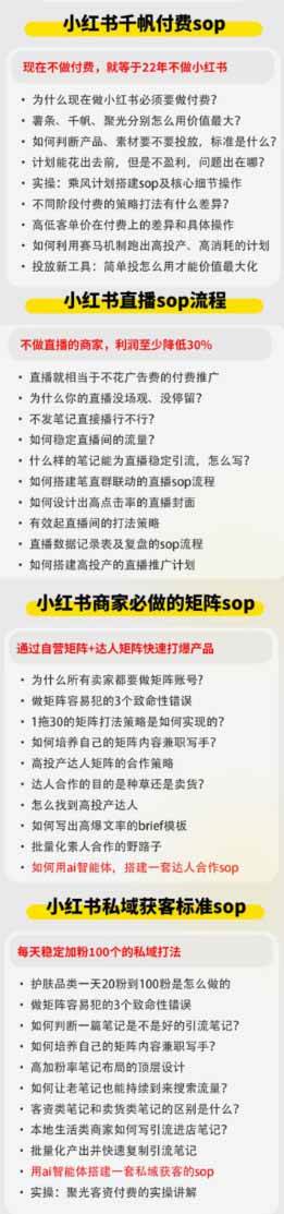 （19747期）小红书高利润AI经营课2026年7.18-20：起号+爆文+付费+达人+私域，利用AI与SOP实现团队人效翻倍增长-洛柒笔记