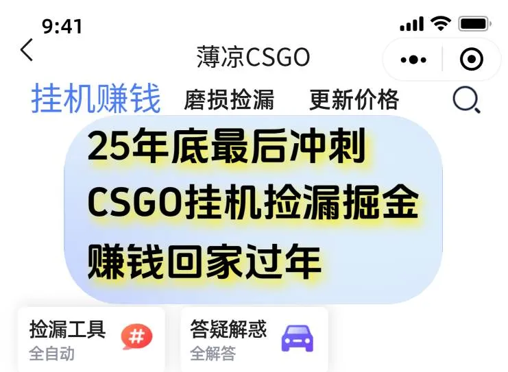 12月年底抓紧最后一个月，用CSGO游戏挂机捡漏掘金赚钱掘金，一部手机轻松日入500+-洛柒笔记
