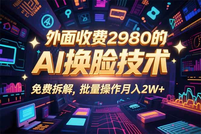 0粉丝0基础，用AI换脸改头换面，3分钟一条原创视频，收益稳稳-洛柒笔记