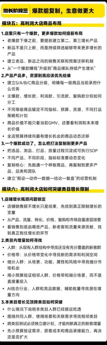 （20148期）天猫淘宝高利润经营增长班杭州线下课31期8月22-24日，做大销售额做高利润率，三天学透淘宝天猫经营增长-洛柒笔记