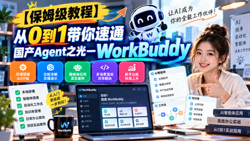 【保姆级教程】从0到1带你速通国产Agent之光—WorkBuddy【文档】-洛柒笔记