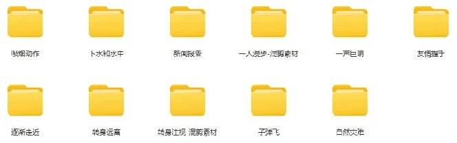 （19120期）【影视剪辑素材合集】15800+高清混剪卡点｜热门影视精彩片段｜人物/城市/场景全覆盖，中文分类清晰-洛柒笔记
