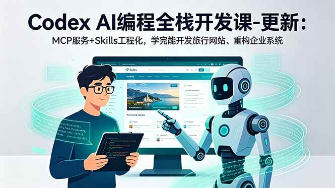 （18858期）Codex AI编程全栈开发课-更新：MCP服务+Skills工程化，学完能开发旅行网站、重构企业系统-洛柒笔记