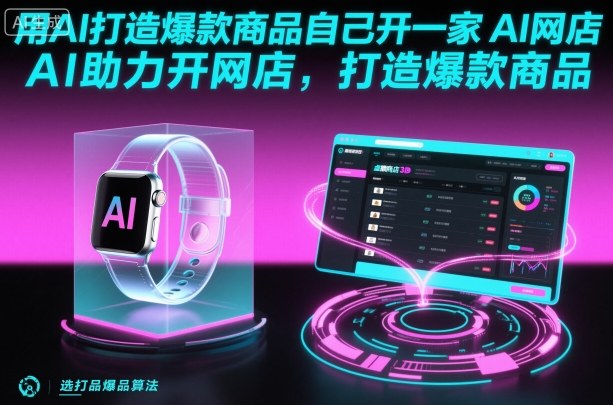 用AI打造爆款商品自己开一家AI网店，AI助力开网店，打造爆款商品-洛柒笔记