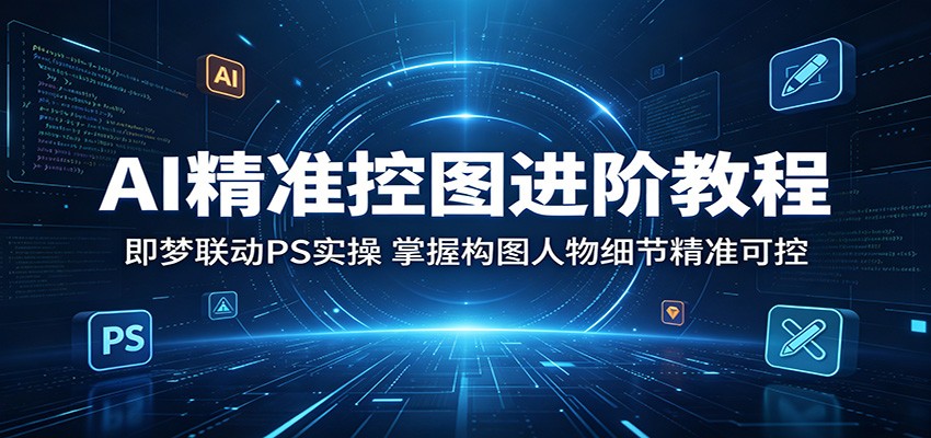 AI精准控图进阶教程：即梦联动PS实操，掌握构图人物细节精准可控-洛柒笔记