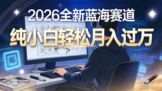 （16781期）2026年全新蓝海赛道，纯小白轻松月入过万-洛柒笔记