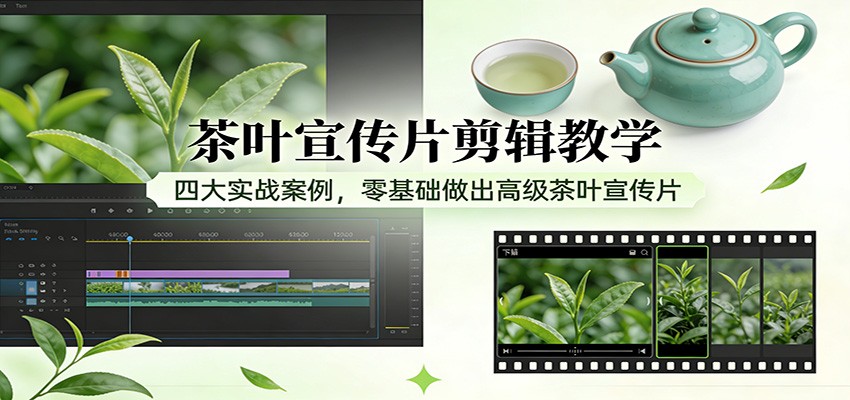茶叶宣传片剪辑教学：四大实战案例，零基础做出高级茶叶宣传片-洛柒笔记