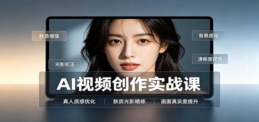 AI视频创作实战课：人物面部情绪调试，真人质感优化，提示词模板与变现方向-洛柒笔记
