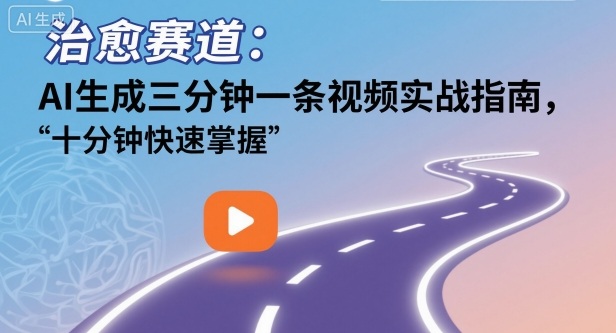 治愈赛道：AI生成三分钟一条视频实战指南，十分钟快速掌握-洛柒笔记