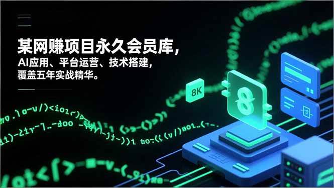 （16790期）网赚项目永久会员库，AI应用、平台运营、技术搭建，覆盖五年实战精华-洛柒笔记