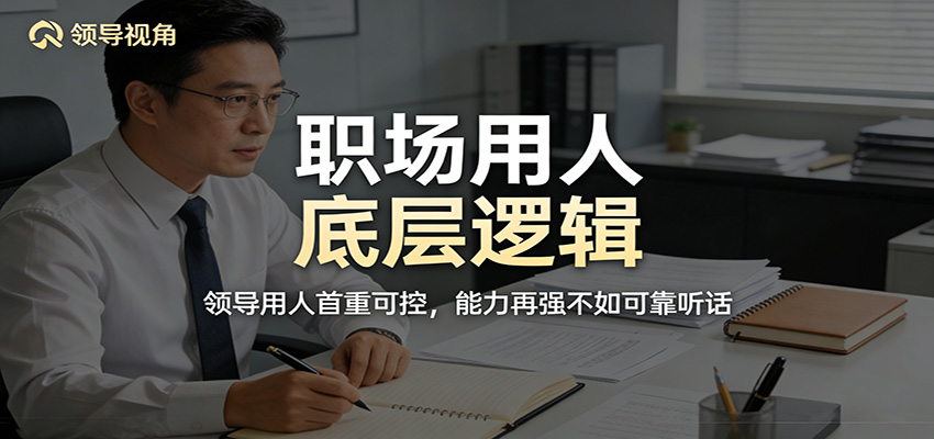 公众号付费文章：职场用人底层逻辑，领导用人首重可控，能力再强不如可靠听话-洛柒笔记