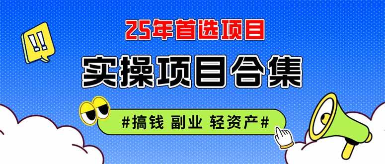 图片[1]-（14767期）2025实操项目合集 挂机类型 直播类型 轻资产创业类型 课程分享各项目介…-洛柒笔记