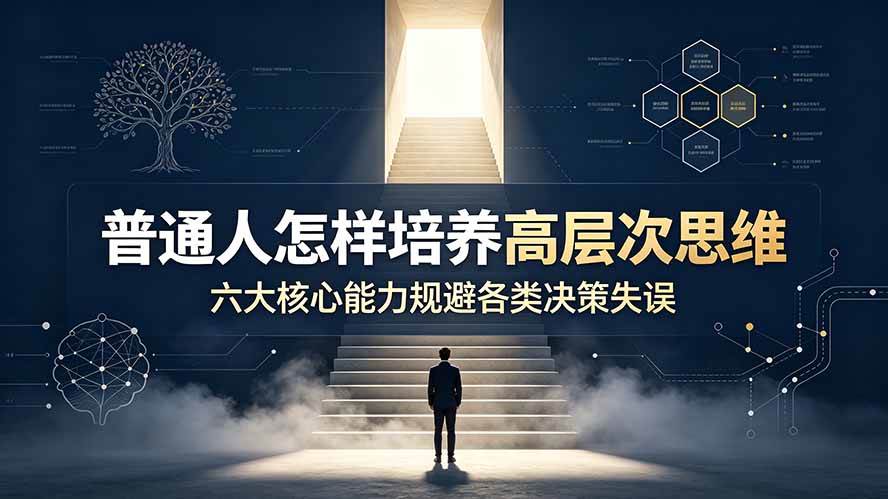 （19479期）付费文章：普通人怎样培养高层次思维，六大核心能力规避各类决策失误-洛柒笔记