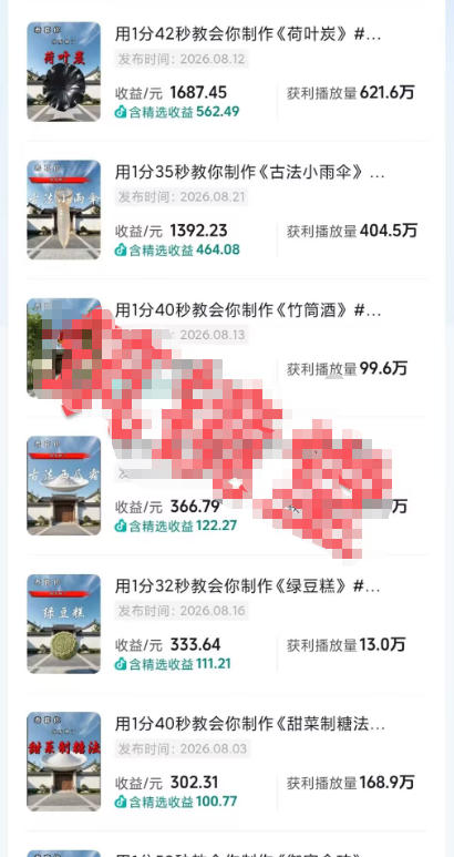 抖音20W粉丝博主的AI非遗知识科普教学，零基础制作非遗文化类短视频变现，解锁抖音精选独家收益-洛柒笔记