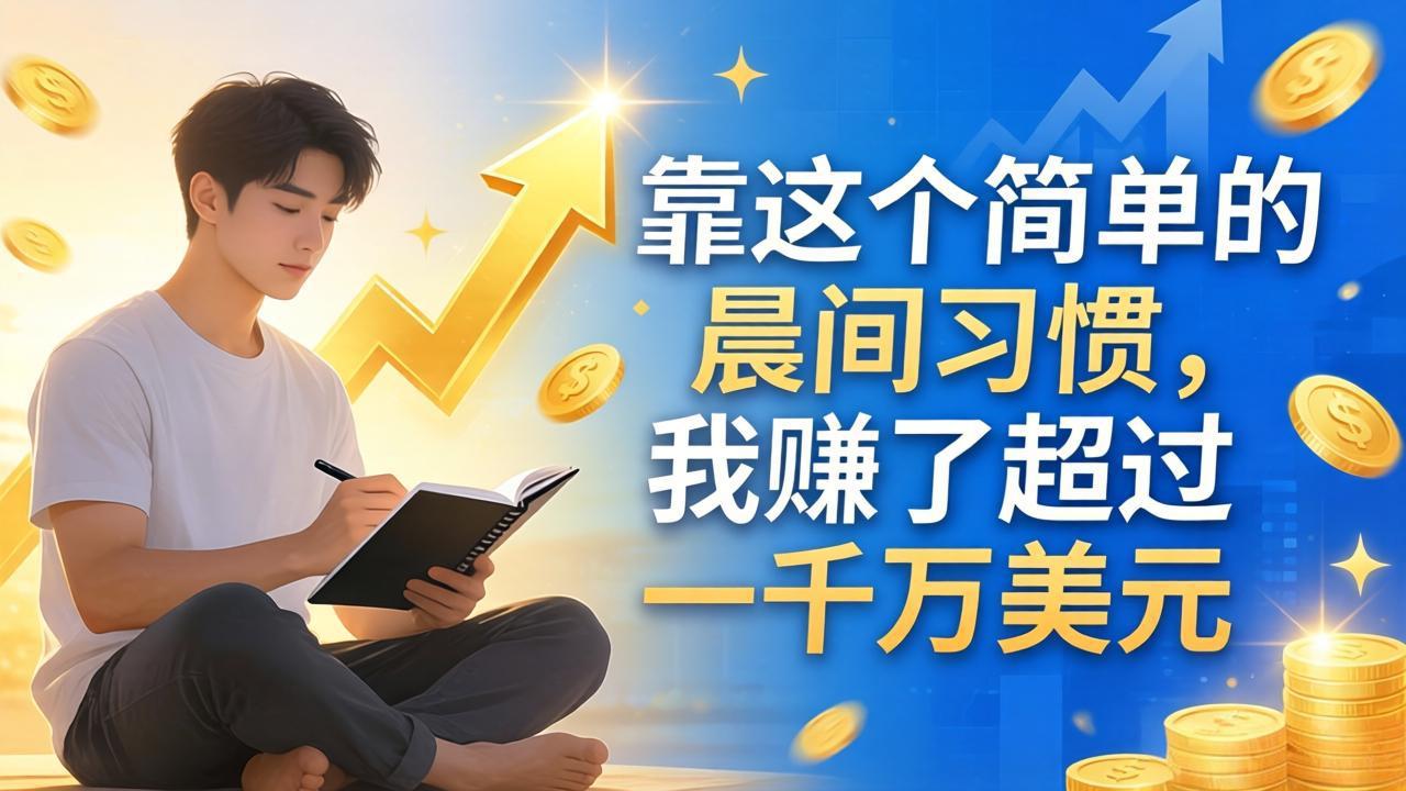 付费文章：靠这个简单的晨间习惯，我赚了超过一千万美元-洛柒笔记
