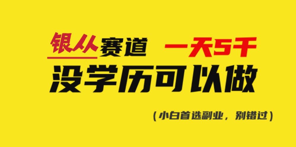 靠银从证书，日入5000+，会截图就能做，直接抄答案（附：140G银从合集）-洛柒笔记