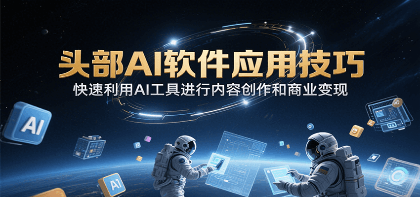 头部AI软件应用技巧，快速利用AI工具进行内容创作和商业变现-洛柒笔记