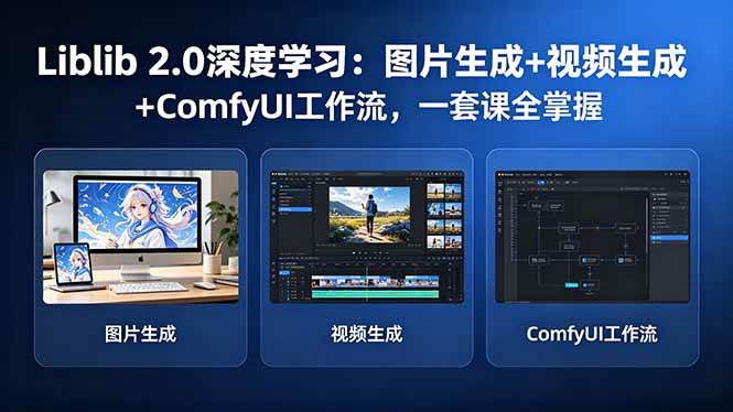 （18349期）Liblib 2.0深度学习：图片生成+视频生成+ComfyUI工作流，一套课全掌握-洛柒笔记