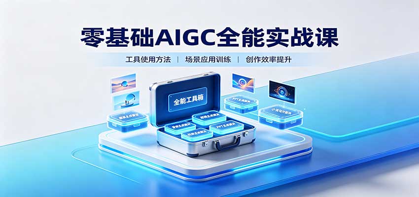 零基础AIGC全能实战课：覆盖绘画、影音、PPT、小说多场景AI创作-洛柒笔记