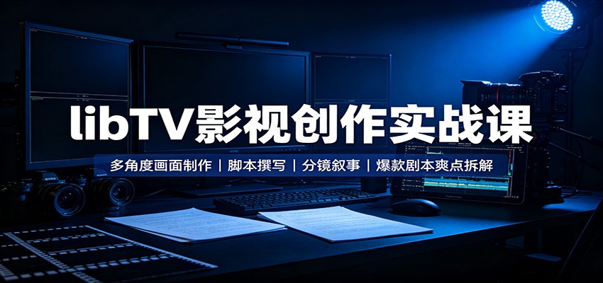 libTV影视创作实战课：多角度画面制作，脚本撰写，分镜叙事，爆款剧本爽点拆解-洛柒笔记