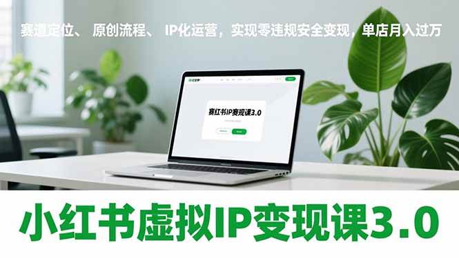 （17029期）小红书虚拟IP变现课3.0，赛道定位、原创流程、IP化运营，实现零违规安全变现，单店月入过万-洛柒笔记