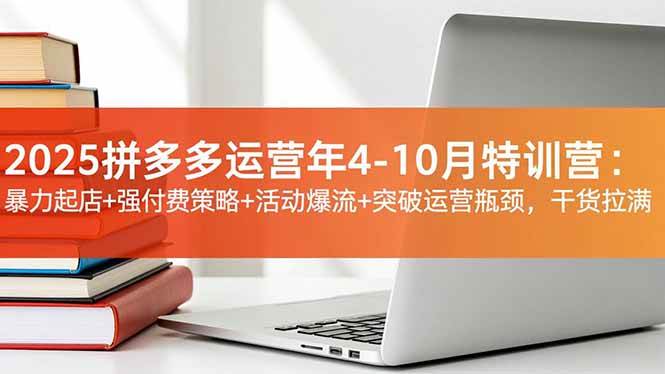 （16642期）2025拼多多运营年4-10月特训营：暴力起店+强付费策略+活动爆流+突破运营瓶颈，干货拉满-洛柒笔记