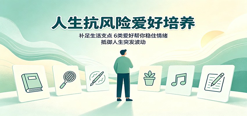 人生抗风险爱好培养：补足生活支点，6类爱好帮你稳住情绪，抵御人生突发波动-洛柒笔记