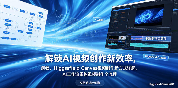 解锁AI视频创作新效率，Higgsfield Canvas视频制作新方式详解，AI工作流重构视频制作全流程-洛柒笔记