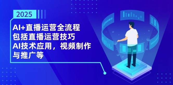 2025AI+直播运营全流程，包括直播运营技巧，AI技术应用，视频制作与推广等-洛柒笔记