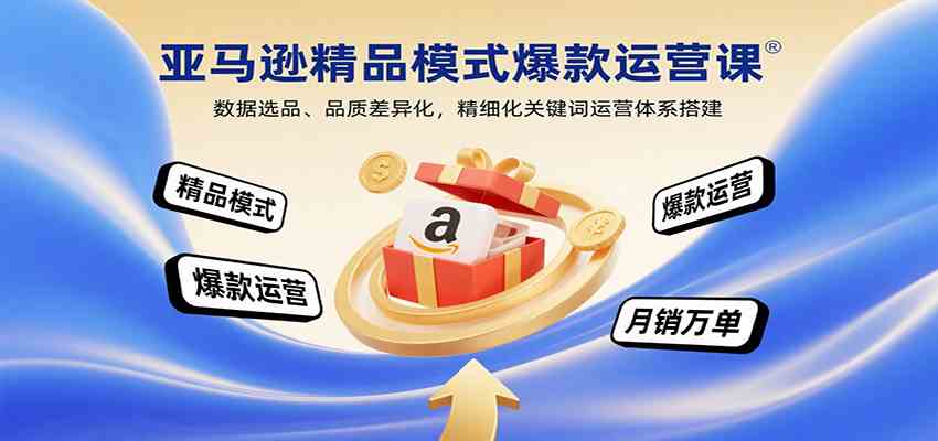 亚马逊精品模式爆款运营课：数据选品、品质差异化，精细化关键词运营体系搭建-洛柒笔记