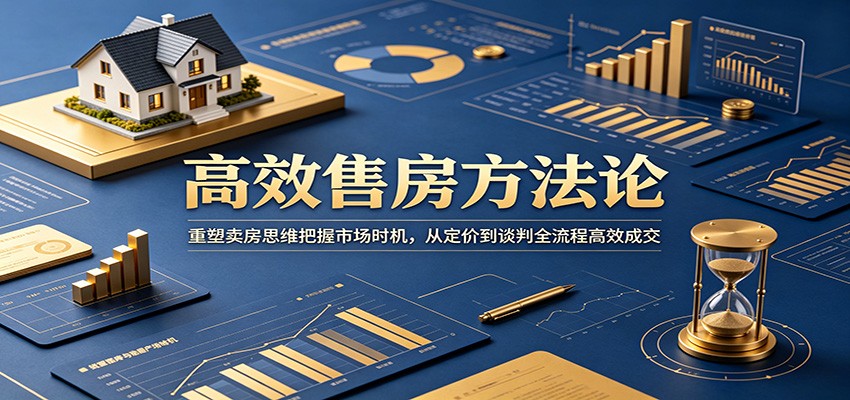 高效售房方法论：重塑卖房思维把握市场时机，从定价到谈判全流程高效成交-洛柒笔记