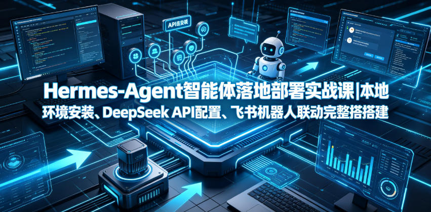 Hermes-Agent智能体落地部署实战课｜本地环境安装、DeepSeek API配置、飞书机器人联动完整搭建教程-洛柒笔记