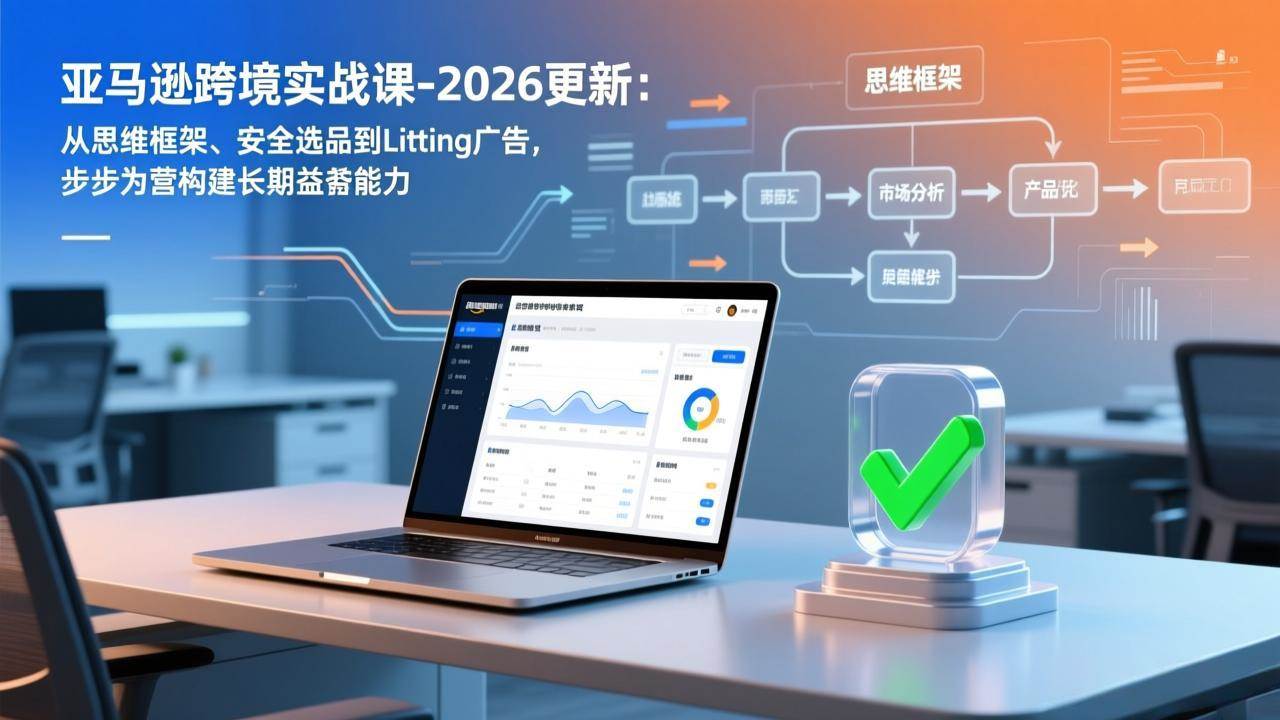 （17269期）亚马逊跨境实战课-2026更新：从思维框架、安全选品到Listing广告，步步为营构建长期盈利能力-洛柒笔记