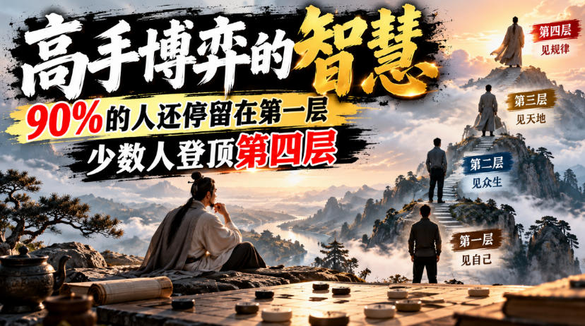 付费文章：高手博弈的智慧，90%的人还停留在第一层，少数人登顶第四层-洛柒笔记