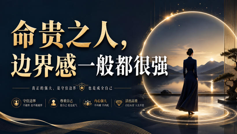 付费文章:命贵之人,边界感一般都很强
