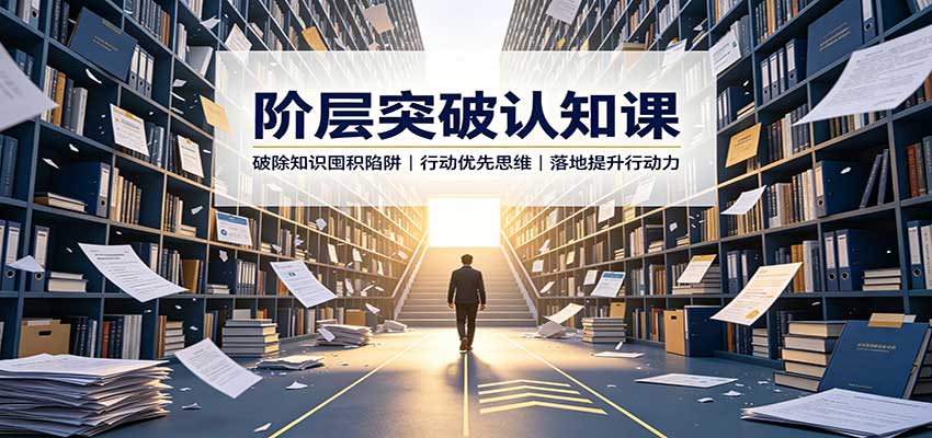 阶层突破认知课：破除知识囤积陷阱，行动优先思维，落地提升行动力-洛柒笔记