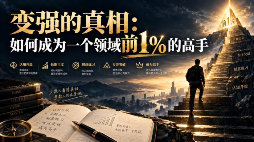 付费文章：变强的真相：如何成为一个领域前1%的高手-洛柒笔记