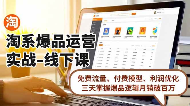 （16714期）淘系爆品运营实战-线下课，免费流量、付费模型、利润优化，三天掌握爆品逻辑月销破百万-洛柒笔记
